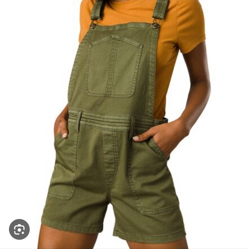 Prana Green Short Overalls_Med